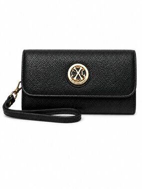 CXL by Christian Lacroix Black Bali Caviar Small Clutch Wristle